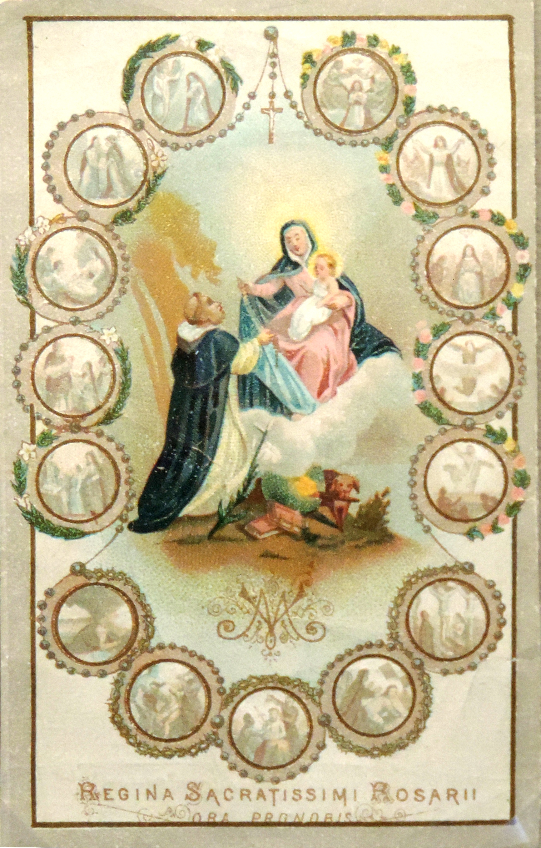 Nuestra Señora del Rosario. Cromolitografía